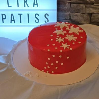 Glaçage rouge « Flocon »