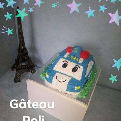 Gâteau Poli Robot Car